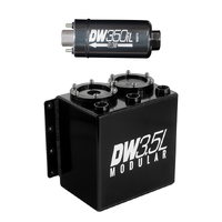 Deatschwerks 3.5L Surge Tank w/ 1 x 350il In-Line Fuel Pump