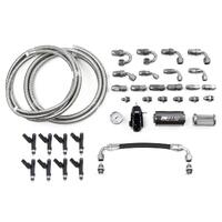 Deatschwerks LS1/LS6 Fuel Rails w/Crossover, 420cc/min Injectors + Full Return Plumbing Kit (Camaro