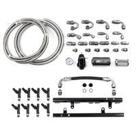Deatschwerks LS1/LS6 Fuel Rails w/Crossover, 780cc/min Injectors + Full Return Plumbing Kit (Camaro