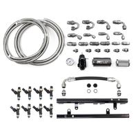 Deatschwerks LS1/LS6 Fuel Rails w/Crossover, 1000cc/min Injectors and Full Return Plumbing Kit (Cama