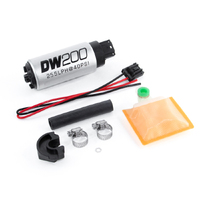 Deatschwerks DW200 255lph In-Tank Fuel Pump w/Install Kit (Silvia 89-94/Q45 91-01)