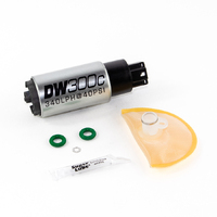 Deatschwerks DW300C 340lph Compact Fuel Pump w/Install Kit (Civic 06-11)