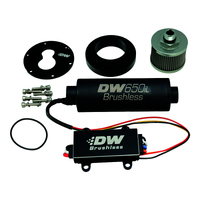 Deatschwerks In-Tank Pump Adapter + DW650iL Brushless 650lph Fuel Pump, for 3.5L Surge Tank