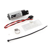 Deatschwerks DW65C 265lph Compact Fuel Pump w/Install Kit (BMW 3 88-91)