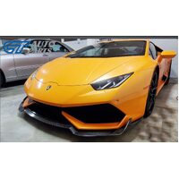 RZ Style Carbon Fiber CF Front Bumper Lip Splitter for Lamborghini Huracan LP610-4