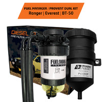 Fuel Manager Pre-Filter/ProVent Dual Kit for FORD RANGER/EVEREST/MAZDA BT-50