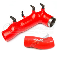 PSR Silicone Turbo Inlet + Post MAF SFB Combo RED for Subaru WRX & STI 01-07/FXT 03-08