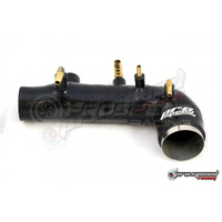 PSR Silicone Turbo Inlet + Post MAF SFB Combo BLACK for Subaru WRX & STI 01-07/FXT 03-08