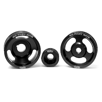 GFB 3-piece underdrive pulley kit (Crank, alternator & power steering pulleys & belts for WRX/STi MY99-00, Forester GT MY01-02)