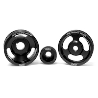 GFB 3-piece underdrive pulley kit (Crank, alternator & power steering pulleys & belts for WRX/STi MY94-98, Forester GT MY98-00)