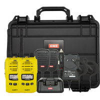GME 5/1 Watt UHF CB Handheld Radio - Twin Pack - Yellow
