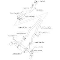 HKS GR SUPRA MKV A90 DUAL MUFFLER CATBACK EXHAUST