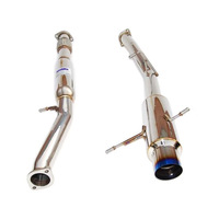 Invidia N1 Cat Back Exhaust Resonated w/Ti Tip for Subaru WRX/STI GD 01-07