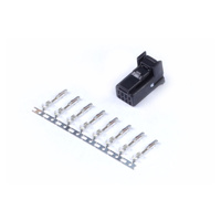 HALTECH Plug and Pins Only 8 Pin Black Tyco HT-030003