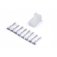 HALTECH Plug and Pins Only 8 Pin White Tyco HT-030004