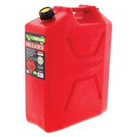 Hulk 4x4 Fast Flow Plastic Fuel Can 20L Unleaded Red