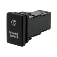 Hulk 4x4 Driving Light Push Button Switch - Amber (Prado/Landcruiser 200 Series 2008+)