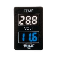 Hulk 4x4 Temp & Voltmeter OE RPL White & Blue LED (Late Toyota)