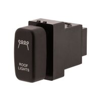 Hulk 4x4 Roof Light Push Button Switch - Blue (Pajero/Triton 02-15)