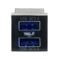 Hulk 4x4 Dual Usb Socket QC3 OE RPL Blue LED (New Toyota Square)