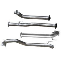 Hulk 4x4 Stainless Steel Exhaust Kit with Muffler Delete (Hilux 15+)