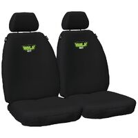 Hulk 4x4 HD Canvas Seat Covers Fronts Blk (D-Max/BT-50)