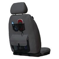 Hulk 4x4 Universal HD Canvas Seat Cover Grey Fronts