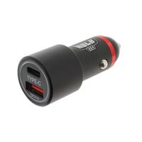 Hulk 4x4 Dual USB In Car Socket Charger - USB Type C & QC3.0