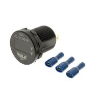 Hulk 4x4 OLED Dual Voltmeter 5-60V DC 29mm Dia Amber OLED