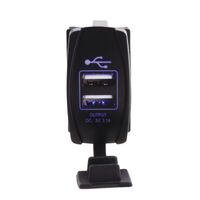 Hulk 4x4 Carling Rocker Dual Usb Blue LED 3.1A In Total