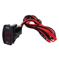 Hulk 4x4 Contour Carling Rocker Dual Voltmeter Red LED