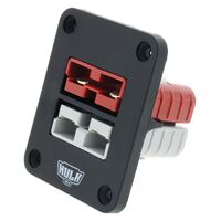 Hulk 4x4 Double Flush Mount Housing 50A Ando Style Plugs Red & Gry