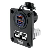 Hulk 4x4 Double Flush Mount Housing 50Amp Anderson Style Plug