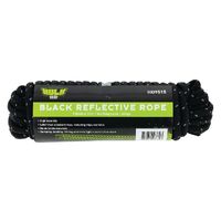 Hulk 4x4 Reflective Rope 15 Metres Black 60Kgs Working Load