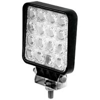 Hulk 4x4 LED Square Worklamp Flood Beam 10-30V 48Watt 16 LEDs Blck Abs