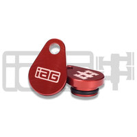 IAG Performance AVCS Camshaft Sensor Delete Plugs - Pair for (01-05 WRX w/AVCS) - Red