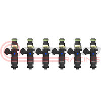 Raceworks Set of 4 1200cc Full Length Fuel Injectors 14mm/Denso   INJ-502-14-RB26