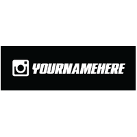 Instagram Handle Decals Pack