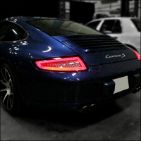 Clear Red LED Tail lights for 05-08 Porsche 911 Carrera 997 GT2 GT3 taillights