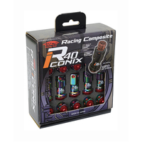 KYO-EI Racing Composite R40 iCONIX M12xP1.5 (Nut Set) (Aluminum Cap) RIA-01NK