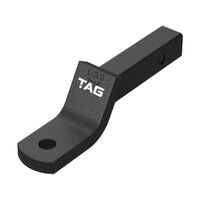 TAG Tow Ball Mount-220mm Long, 135° Face, 40mm Square Hitch