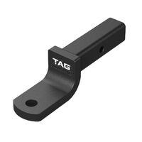 TAG Tow Ball Mount-208mm Long, 90° Face, 50mm Square Hitch