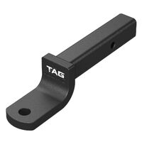 TAG Tow Ball Mount-268mm Long, 90° Face, 50mm Square Hitch