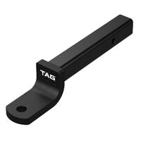 TAG Tow Ball Mount-338mm Long, 90°Face, 50mm Square Hitch