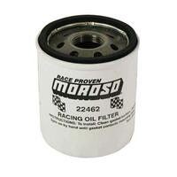 Moroso Racing Oil Filter, GM LS Series, 1997-2006 With 13/16-16 UNF Thread, Short Design
