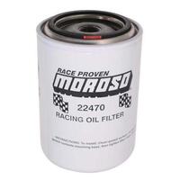 Moroso Racing Oil Filter, Ford and Chrysler, 3/4-16 UNF Thread, Long Design