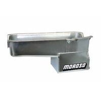 MOROSO OIL PAN, SBC PRE- 80 DRIVER'S SIDE DIPSTICK, 9.50 IN. DEEP