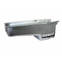 MOROSO OIL PAN, SBC 80-85 PASSENGER SIDE DIP STICK, DART SHP, 7.50 IN. DEEP