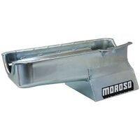 MOROSO OIL PAN, SBC PRE- 80 DRIVER'S SIDE DIPSTICK, 8.25 IN. DEEP T-SUMP