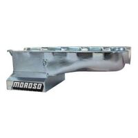 MOROSO OIL PAN, BBC MARK IV, GM A BODY, 8 IN. DEEP, T-SUMP, WINDAGE TRAY